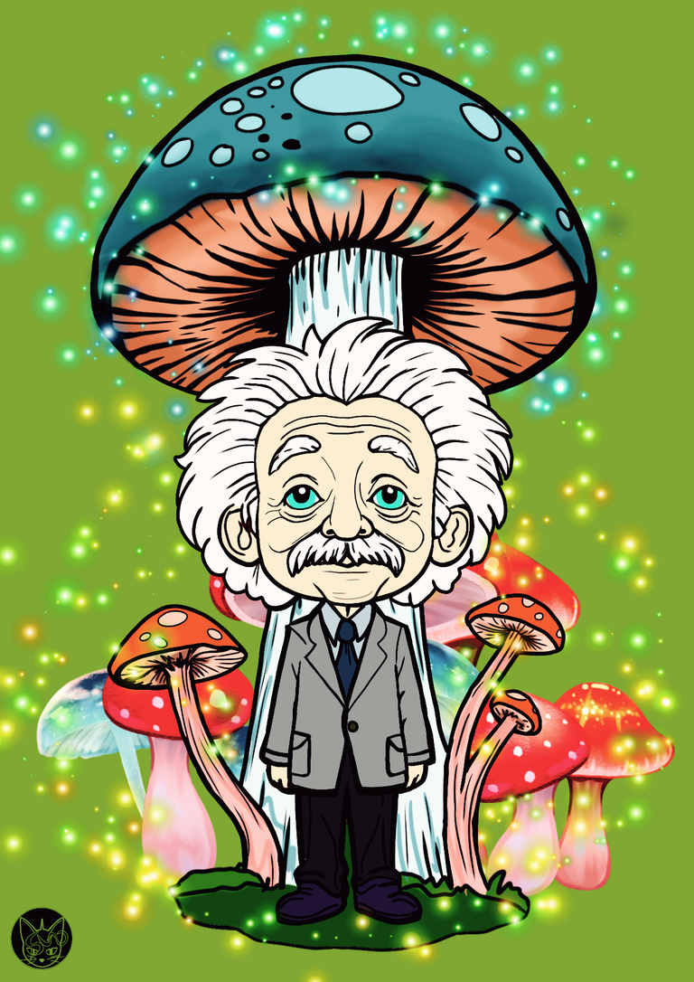 splinterlands fanart the wizard of Eastwood is Albert Einstein einstein 2.png