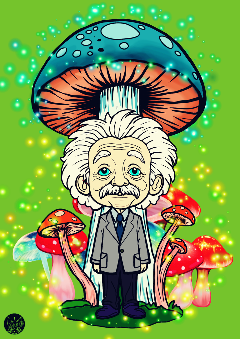 splinterlands fanart the wizard of Eastwood is Albert Einstein einstein 1.png