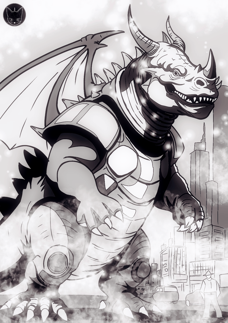 holozing Fanart Inktober rhinoceros dragon.png