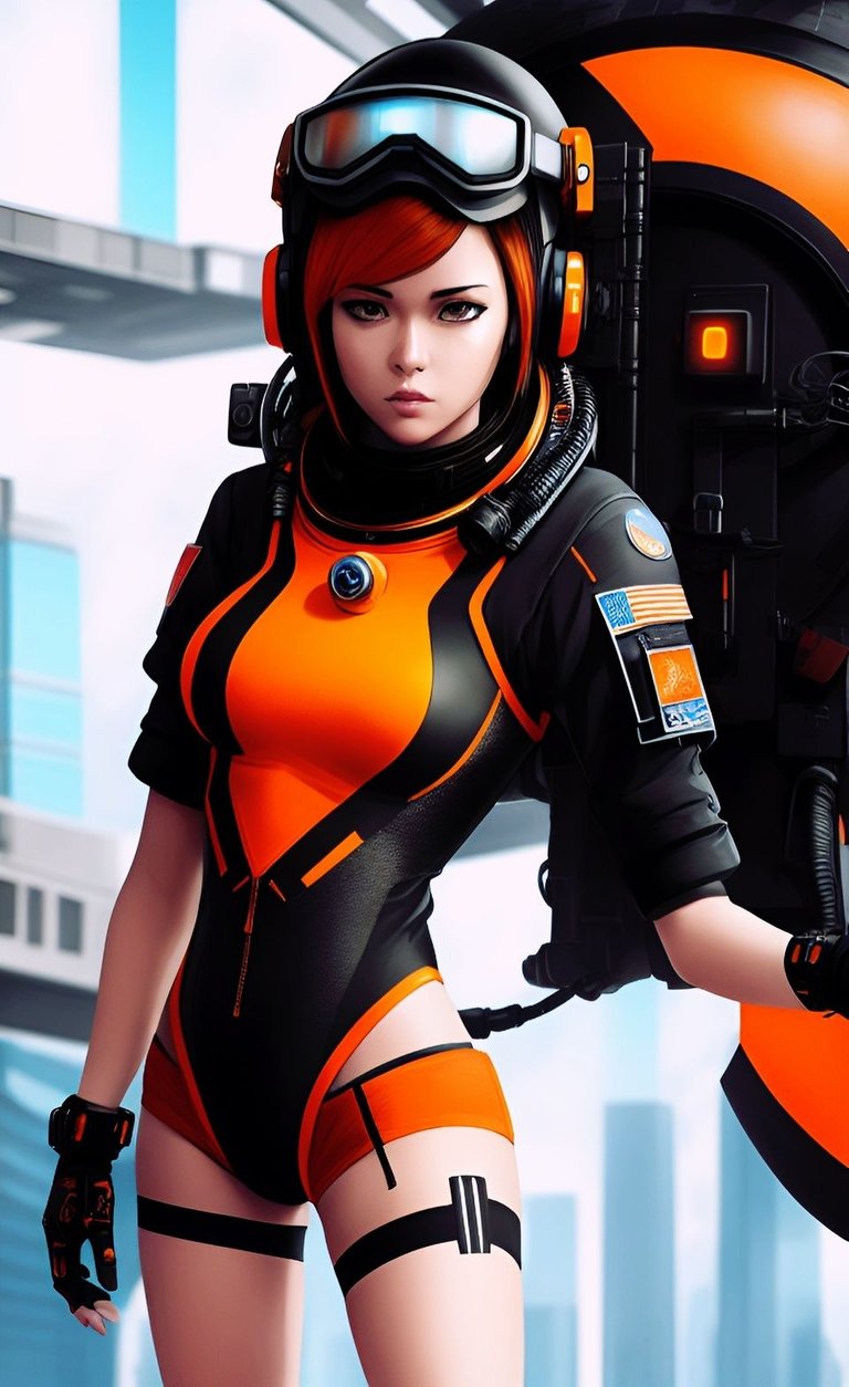 ai cyberpunk girls Orange style no 2.jpg