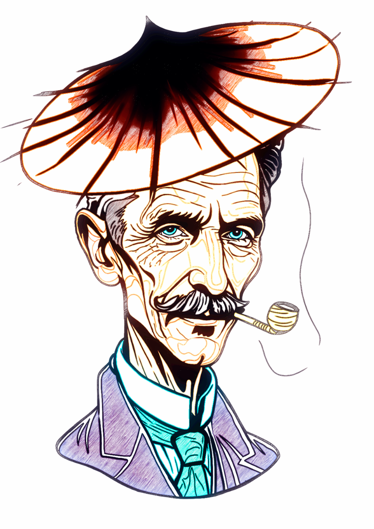 fanart old nikola tesla comic portrait finish b.png