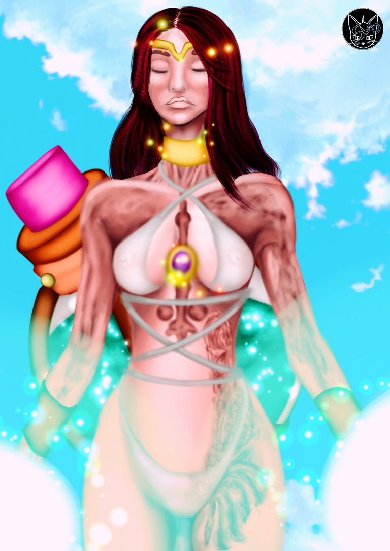 splinterlands fanart Djinn Renova.png