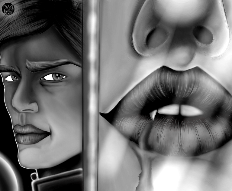 splinterlands fanart lira the dark vs Dax Paragon.png