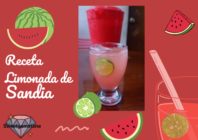 Red Illustration Fresh Strawberry Limeade Recipe Card.png