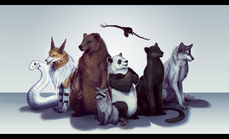 Calystral Team 2018 — Animal Characters