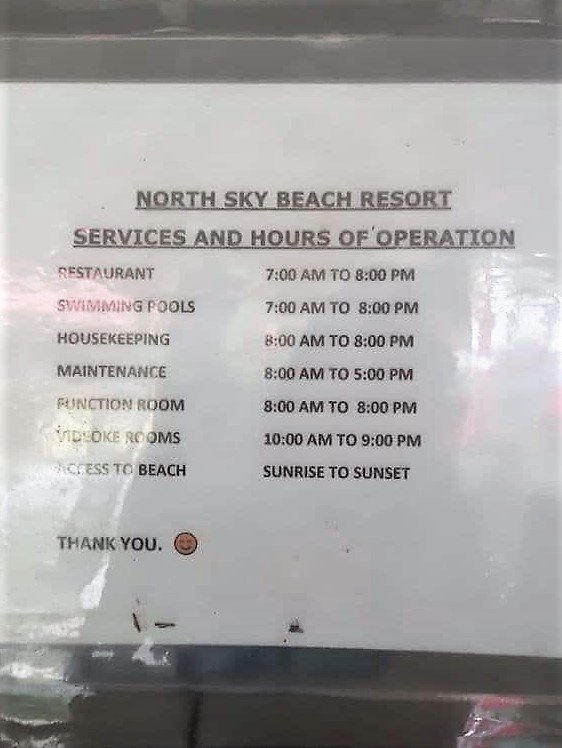 North Sky Beach Resort Operating Hours.jpg