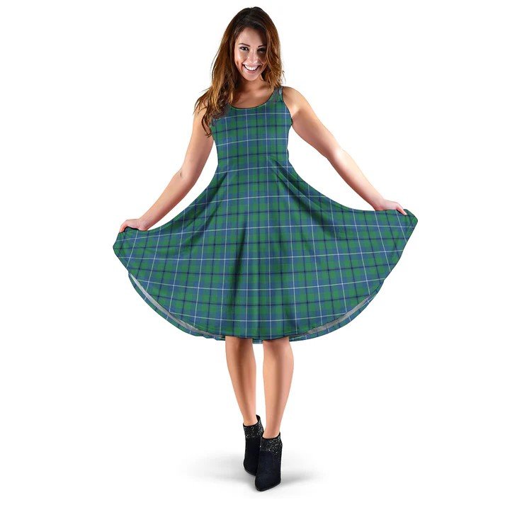 Douglas Ancient Tartan Sleeveless Midi Womens Dress.jpg