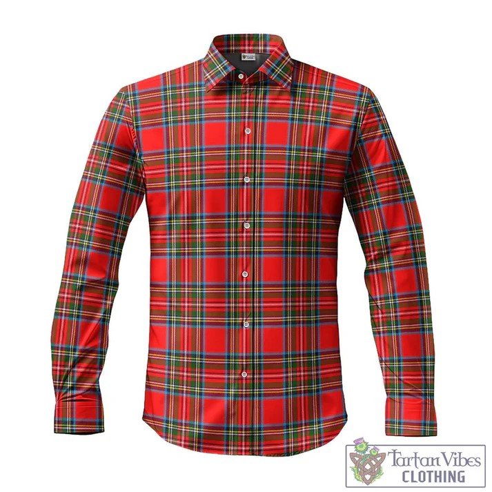 Stewart (Stuart) Tartan Long Sleeve Button Up Shirt.jpg