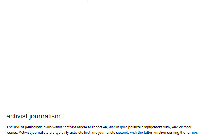 From Oxford Reference — A Dictionary of Journalism by Tony Harcup