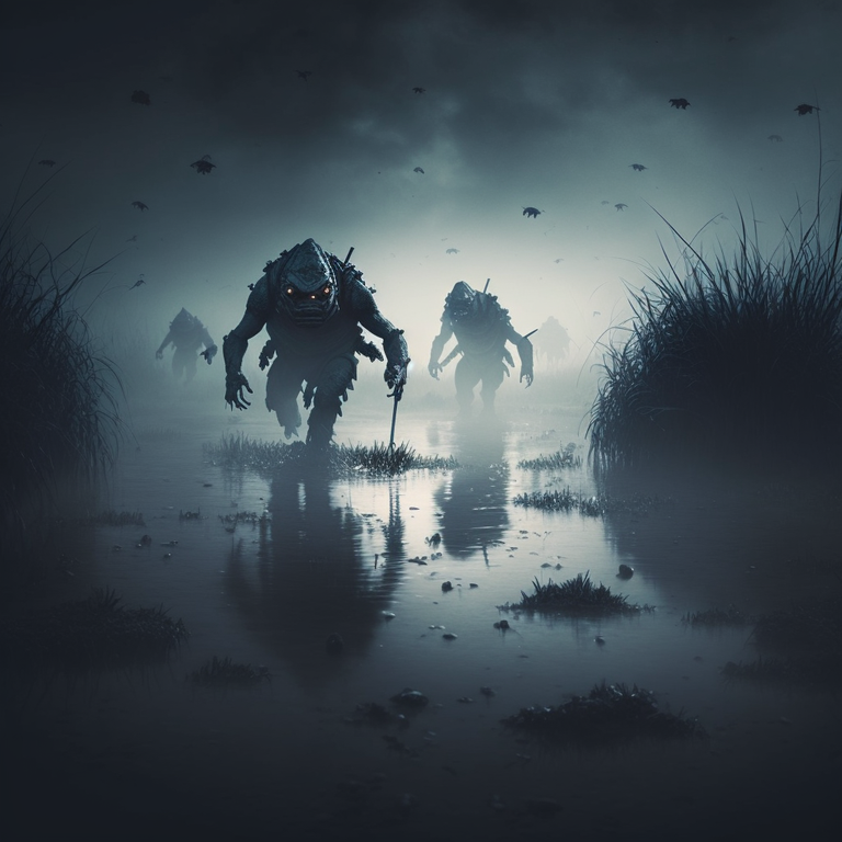 CyNCocoNut_KilleR_420_creatures_running_in_swamp_with_mist_in_t_089706b8-02ad-477d-97d3-9d06f8037250.png