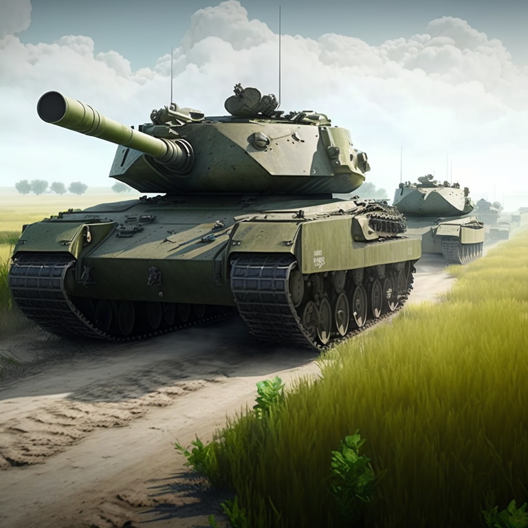 CyNCocoNut_KilleR_420_a_column_of_tanks_rolling_across_green_fi_96b253cd-c987-4e00-8ff3-1eda92d72a9d.png