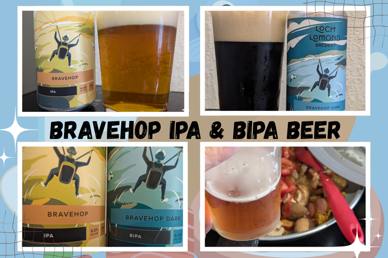 Double Bravehop an IPA and a BIPA from Scotland