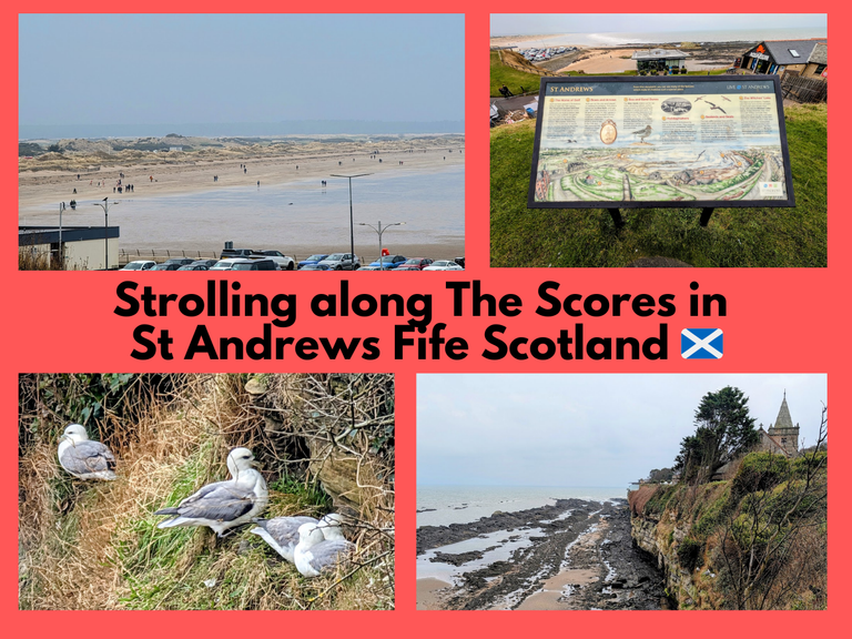 Strolling along The Scores in St Andrews Fife Scotland 🏴󠁧󠁢󠁳󠁣󠁴󠁿