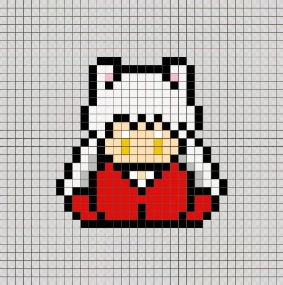 Inuyasha - InuYasha (Anime) Pixel Art Patterns.jpeg