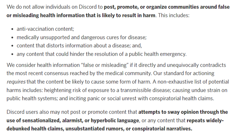Discord Medical Misinformation Policy Update.png