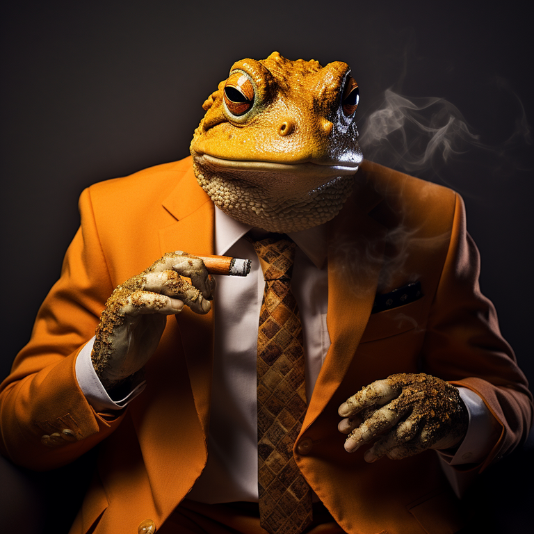 dudebarelyknows_An_orange_toad_in_a_suit_going_to_the_bank_for__1739aa3d-f3ce-434d-a98a-db815c5ee088.png