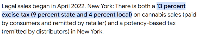 A potency tax. Only in NY 