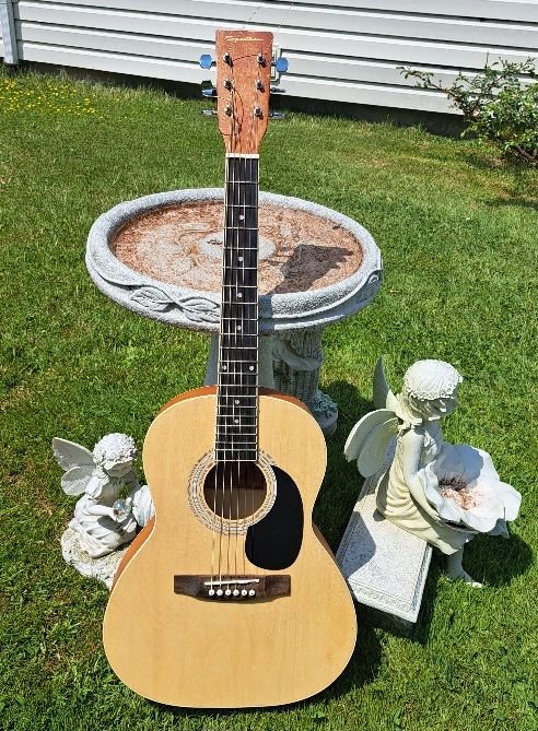 The backyard, porch, garage guitar! So pretty :)