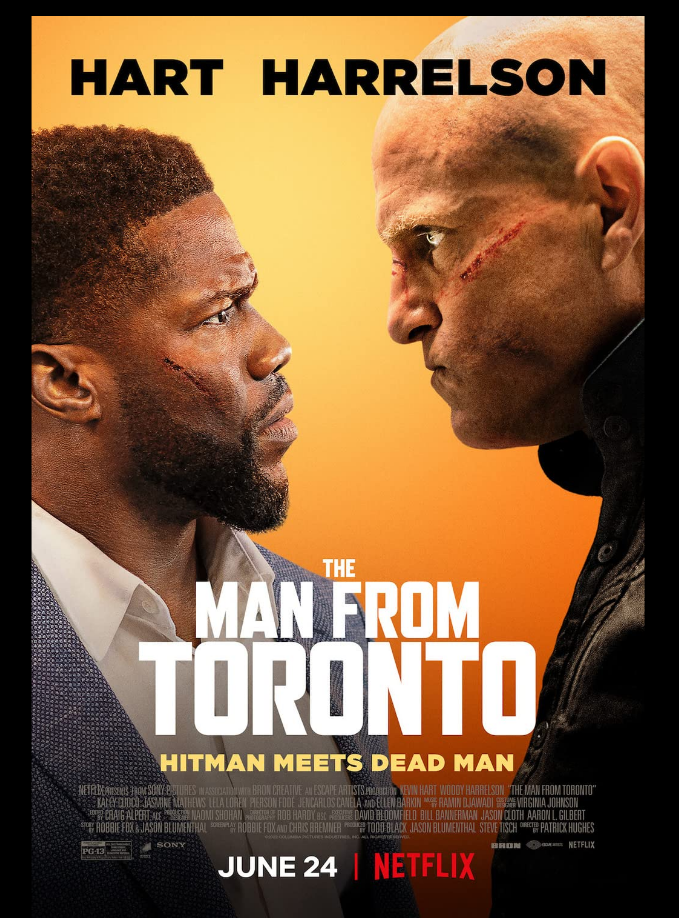 Woody Harrelson and Kevin Hart star in The Man From Toronto