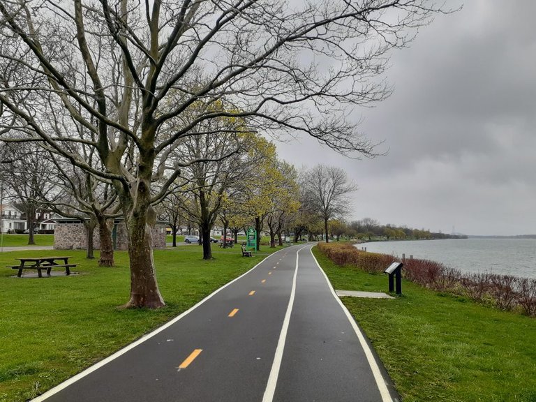 The path I walked along in Niawanda Park, Tonawanda NY 