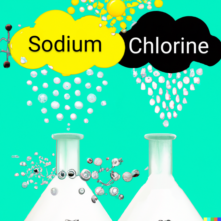 DALL·E 2023-01-22 16.36.13 - Digital art . Sodium atom and chlorine atom. Isn't it ironic_ Don't ya think_ Rain on your wedding day~2.png