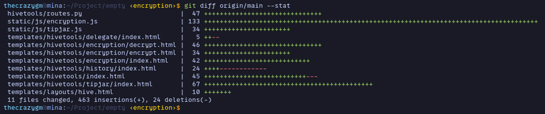 git diff stat