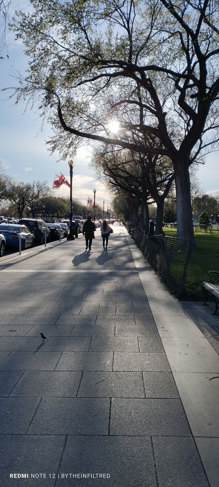 Main street of The White House, outside