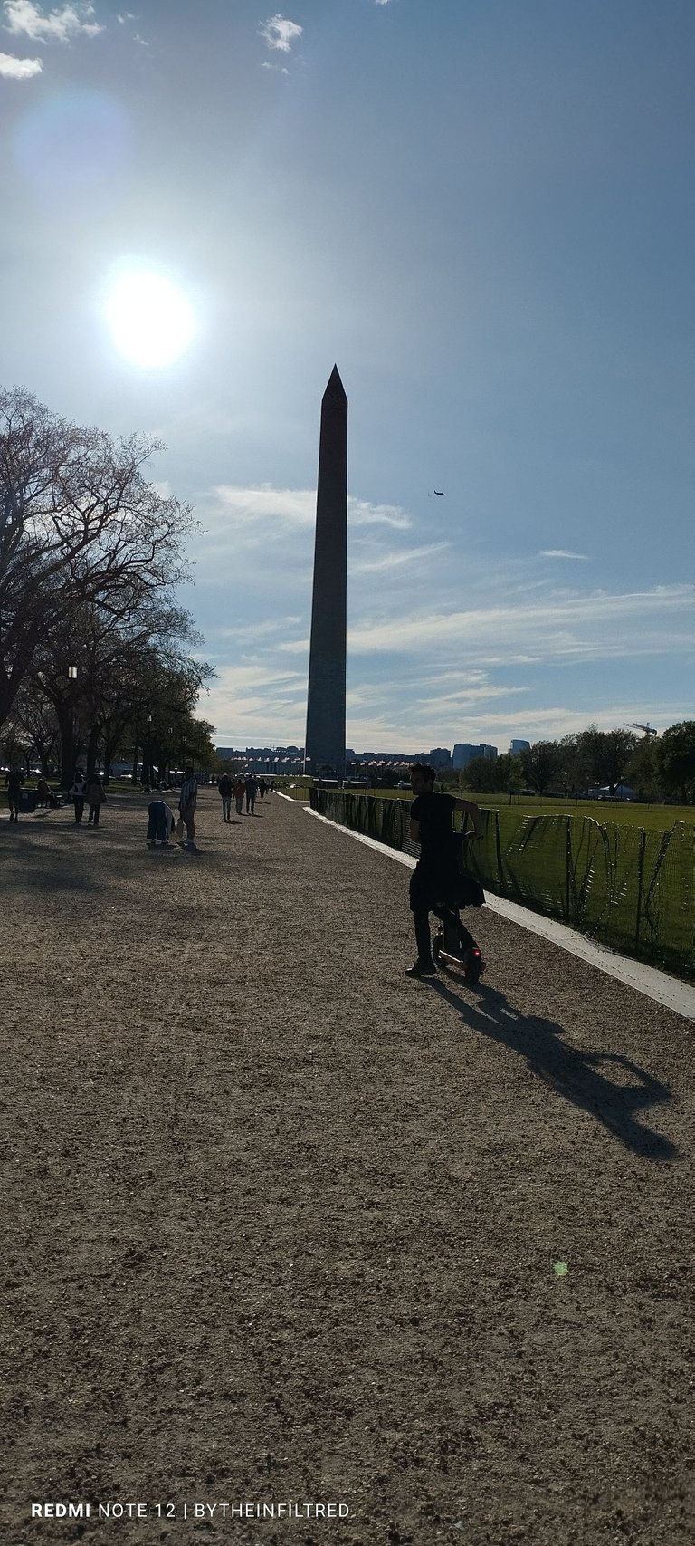 Washington Monument at distance