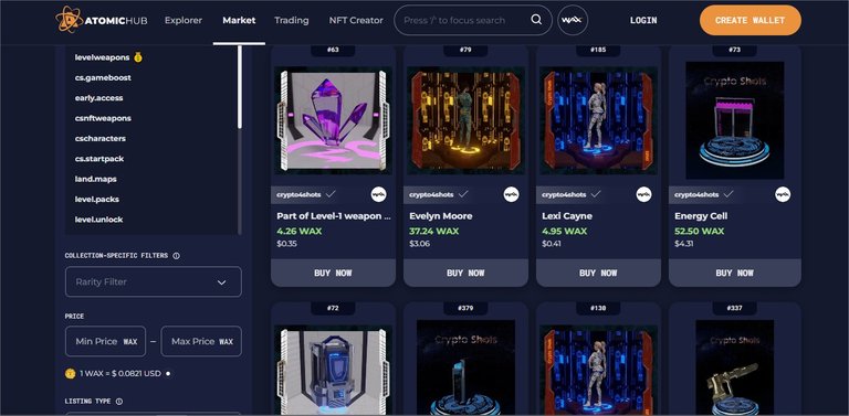 Marketplace NFT para ítems del juego