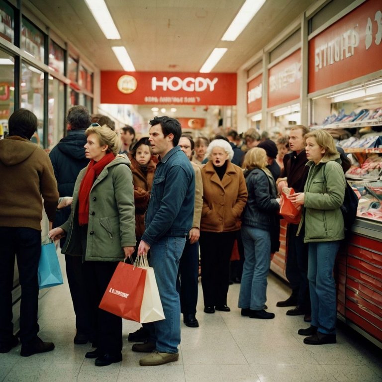 Leonardo_Kino_XL_angry_shoppers_in_a_line_fighting_over_whos_n_1.jpg