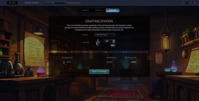 Preview of Crafting Station