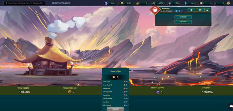 Screenshot from splinterlands.com
