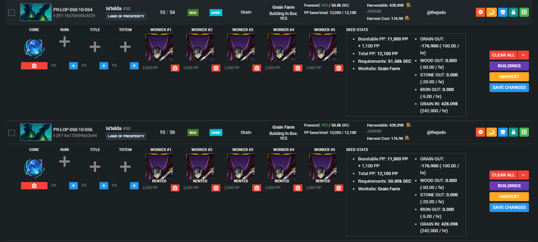 Current setup. Screenshot from peakmonsters.com