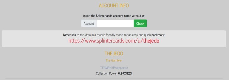 Collection Power - Captured from splintercards.com