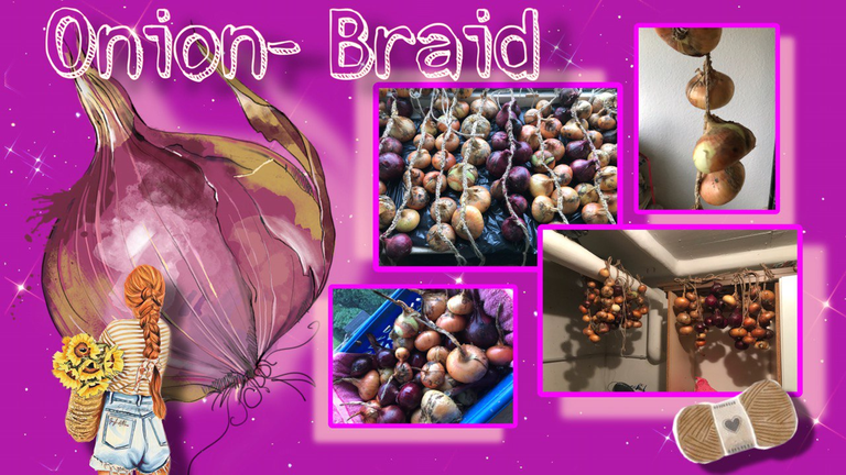 The onion braid./ Das Zwiebel- Geflecht