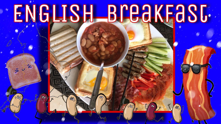 A wonderful morning with an English breakfast/ Ein wunderbarer Morgen mit einem englischen Frühstück