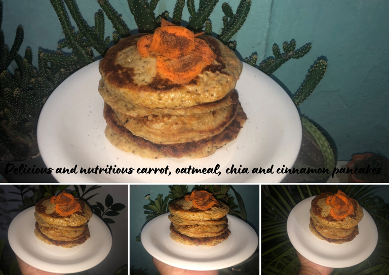 Delicious and nutritious carrot, oatmeal, chia and cinnamon pancakes.png