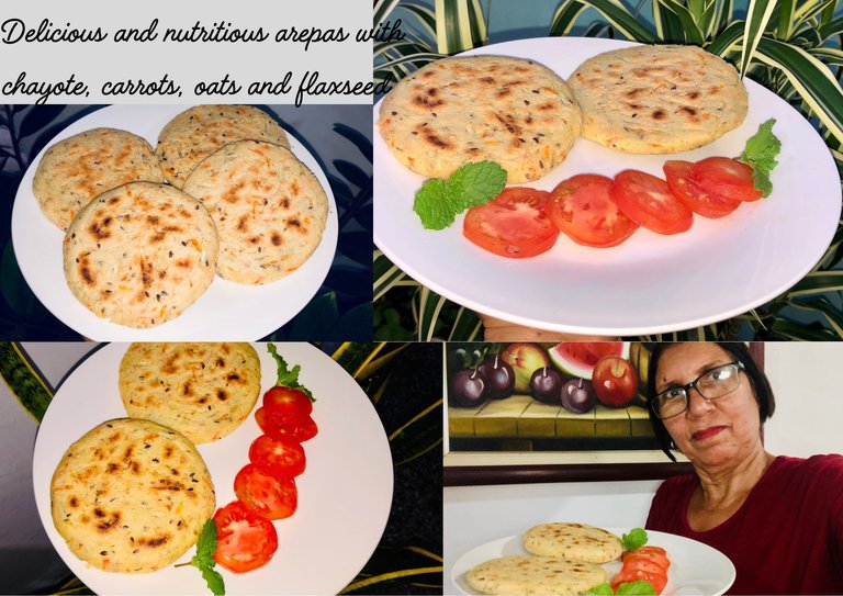 Delicious and nutritious arepas with chayote, carrots, oats and flaxseed.png