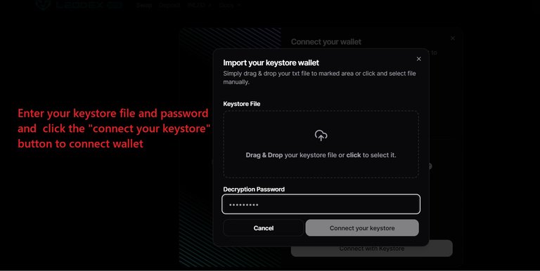 enter keystore wallet and connect.jpg