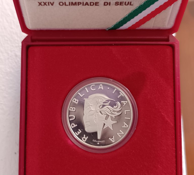 1988 500 Lire Italy Summer Olympics Seoul Proof Certificate Authenticity(6).jpg