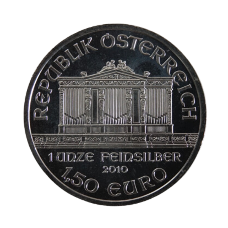 2010 Austria Vienna Philharmonic 1,5 euro 1oz silver coin (1).png