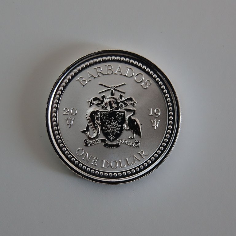 2019 Barbados Flying Fish 1 dollar silver coin (2).JPG