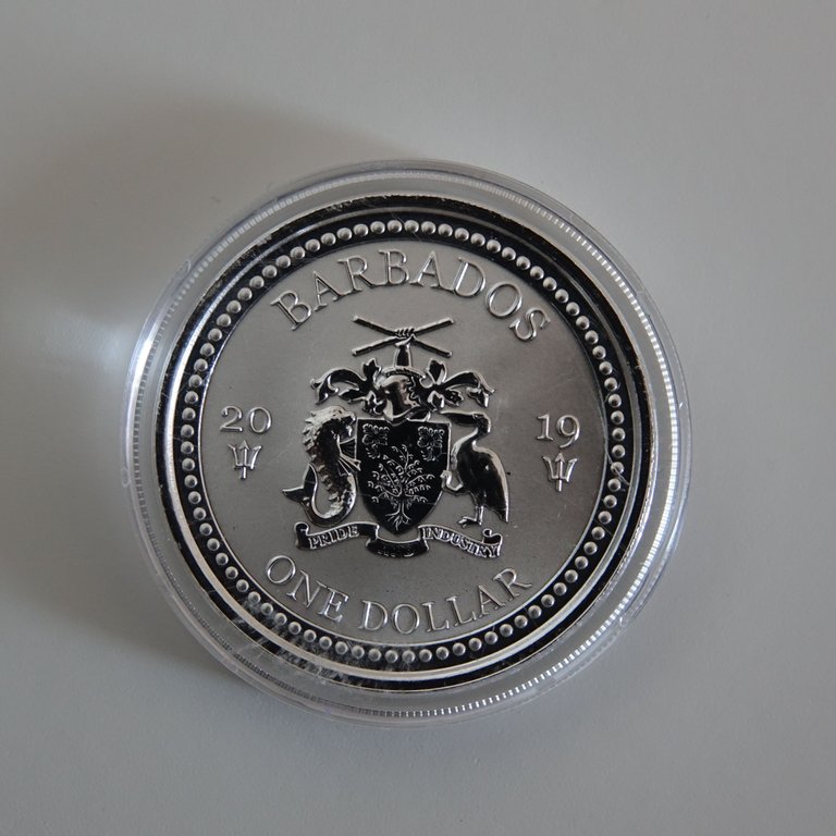 2019 Barbados Flying Fish 1 dollar silver coin (5).JPG