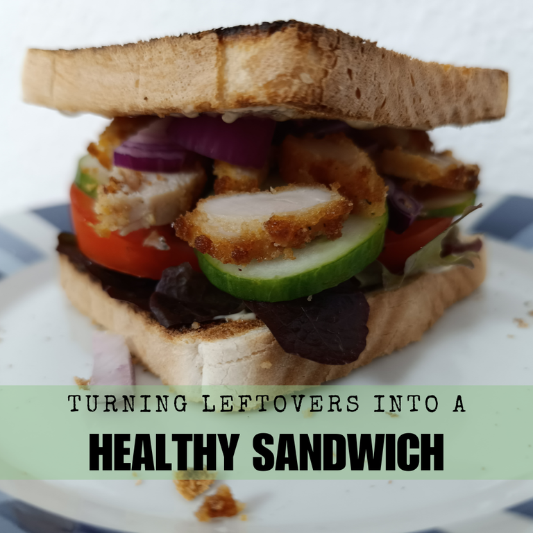 Turning leftovers into a healthy sandwich 