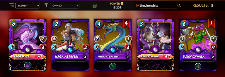 Aside from the Naga Brute, All cards are/were part of the reward pool