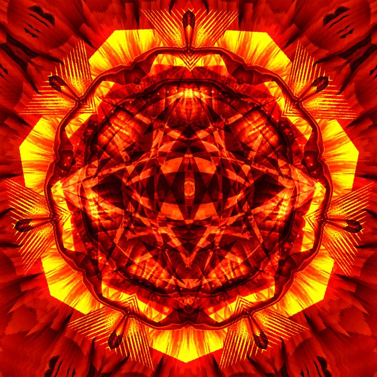 Geometric Flower No.2 Yellow EYE 25x25 300dpi.png