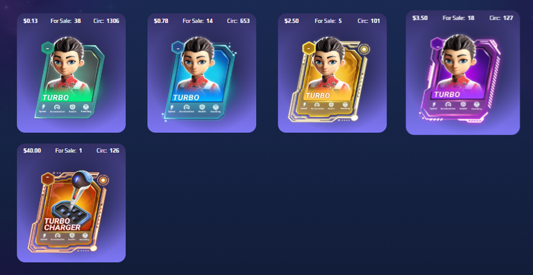 Moon Karts - Turbo Different Price and Rarity