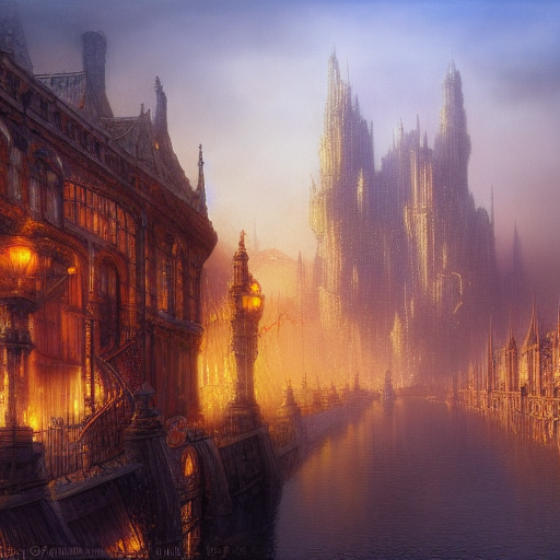 Beautiful fantasy city