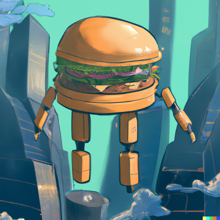 DALLE_2022-09-05_19.49.38_-_a_giant_robot_made_of_burger_floating_above_a_glass_city_in_the_style_of_futura.png