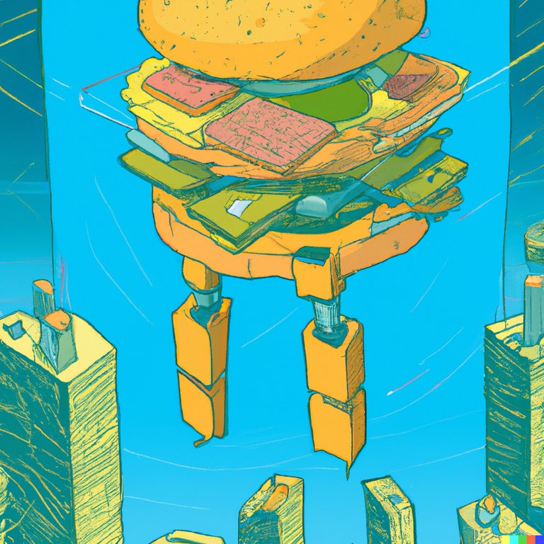 DALLE_2022-09-05_19.48.14_-_a_giant_robot_made_of_burger_floating_above_a_glass_city_by_moebius.png